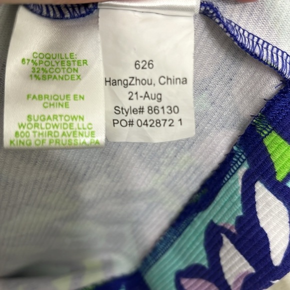 Lilly Pulitzer Charlene Dress Spectrum Blue Lilac Catwalk Dress Size Medium - Picture 5 of 6